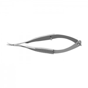 Vannas Capsulotomy Scissors, Angled On Flat