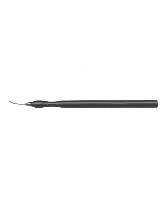 Fine 23GA BIMANUAL Irrigation Handpiece Curved 30 Degree Bevel