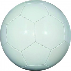 MACHINE STITCH FOOTBALL MADE OF PVC SHINE WITHOUT FABRIC RUBBER BLADDER SIZE 5 WEIGHT 210 - 220 G 