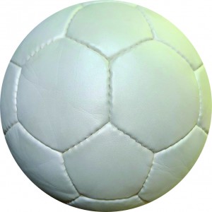 HAND MADE FOOTBALL 420-430 GRAM 4 FABRIC LAYERS RUBBER BLADDER MADE OF PAK G-14 OFF WHITE SIZE 5